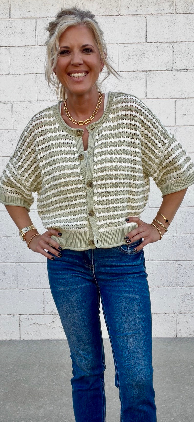Mabel Striped Cardigan