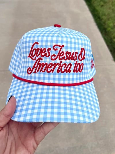 Loves Jesus & America Too Hat