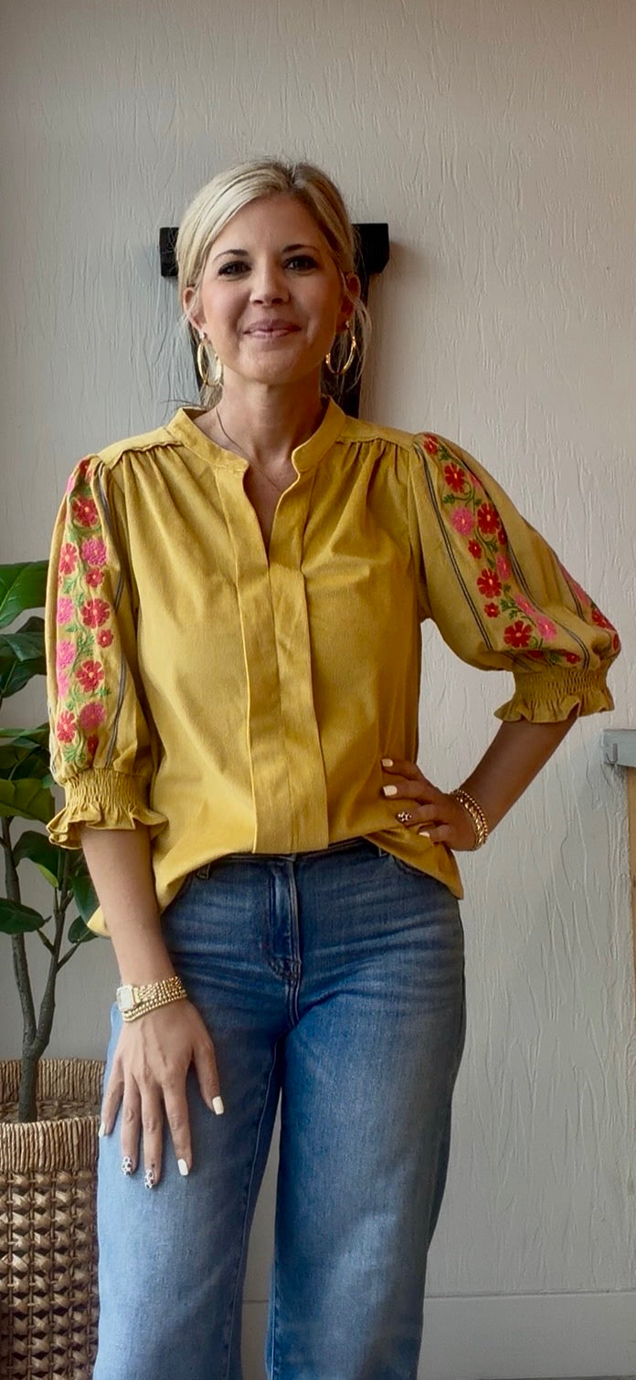 Marigold Meadow Top