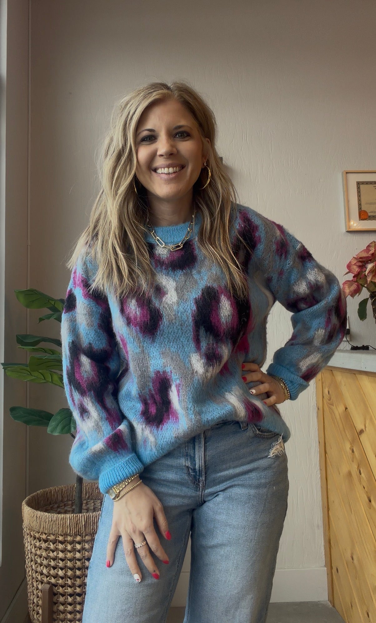 Electric Sky Sweater