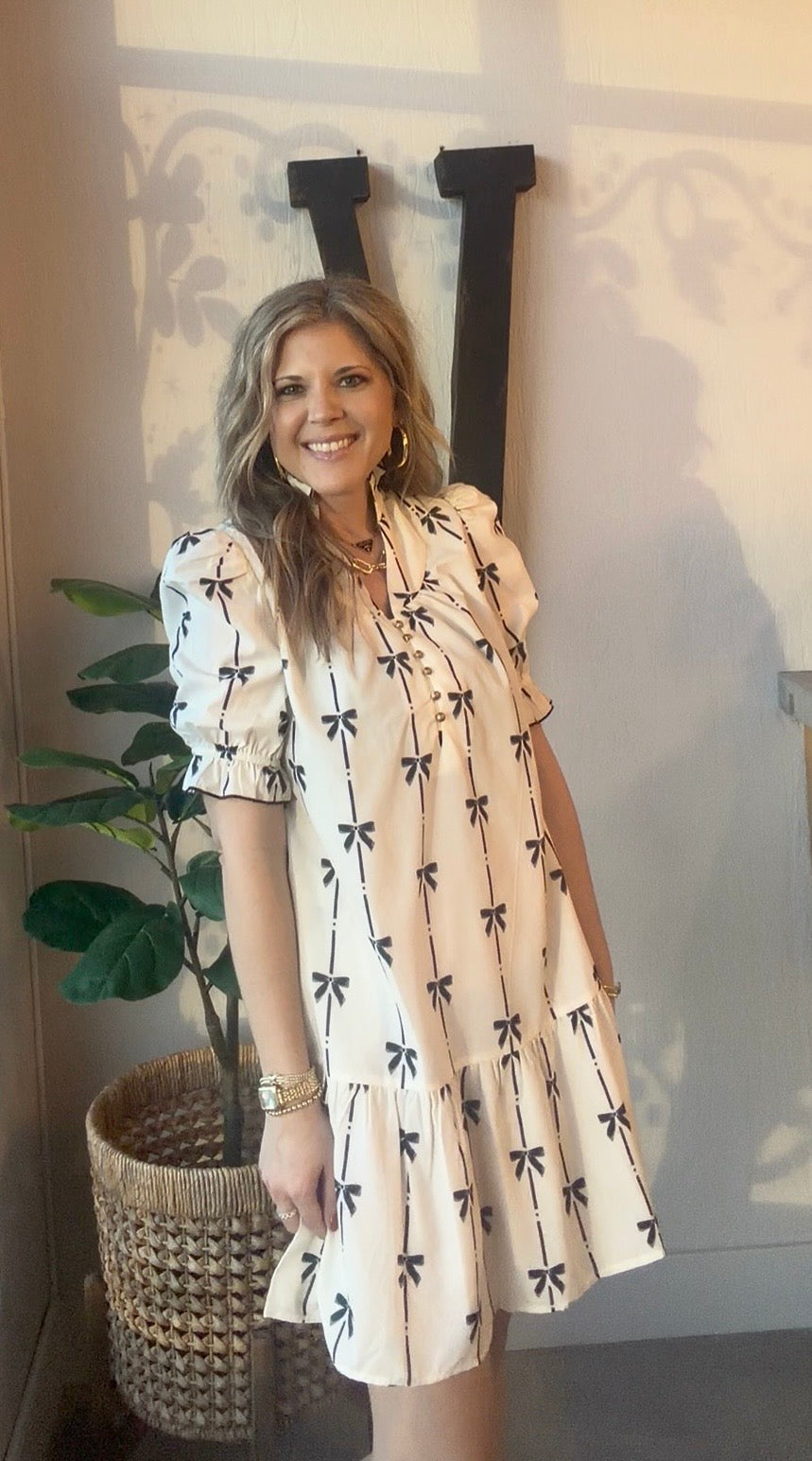 Belle Bow Babydoll Dress