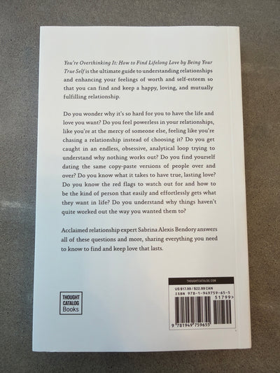 You're Over Thinking It - book