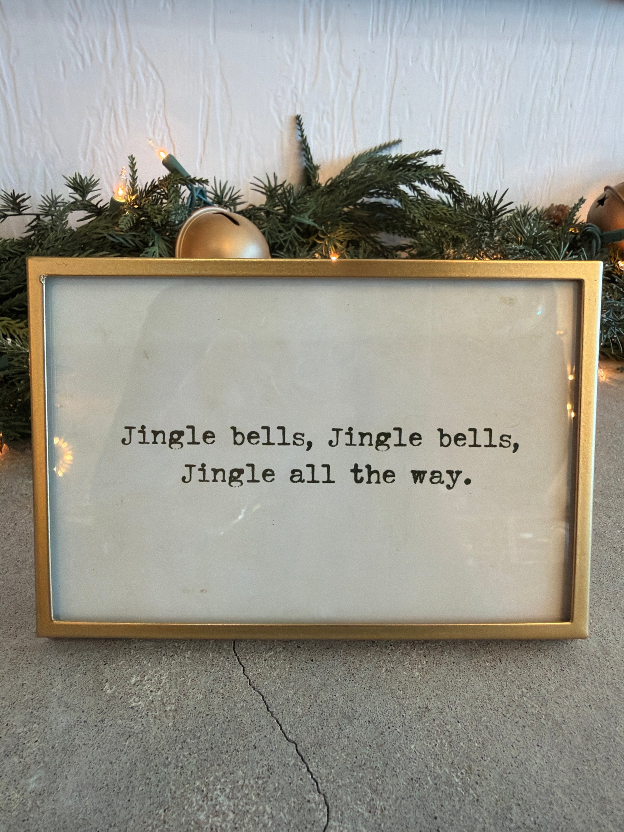 Gold Easel Framed Christmas Sayings