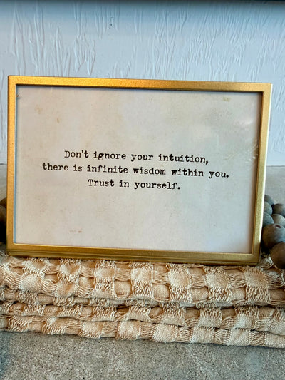 Words to Live By Frame