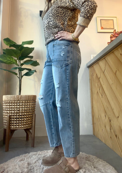 Easygoing Straight Leg Denim