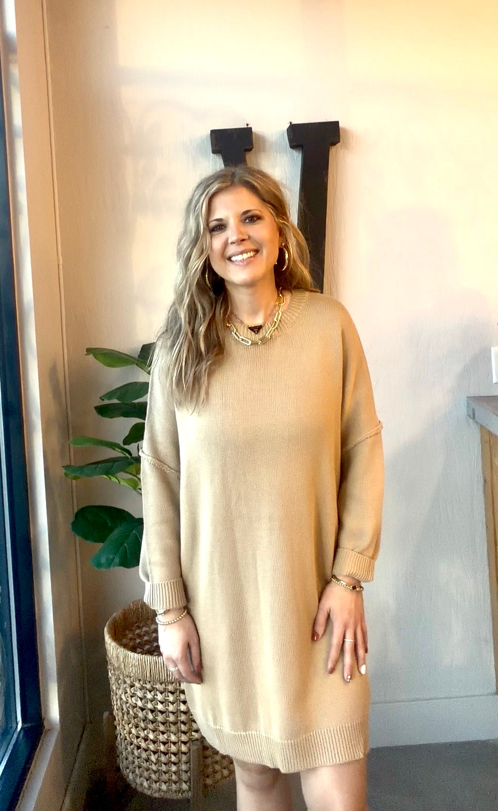 Honey Knit Sweater Dress