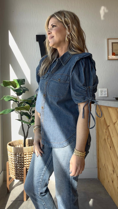 Sutton Chambray Top