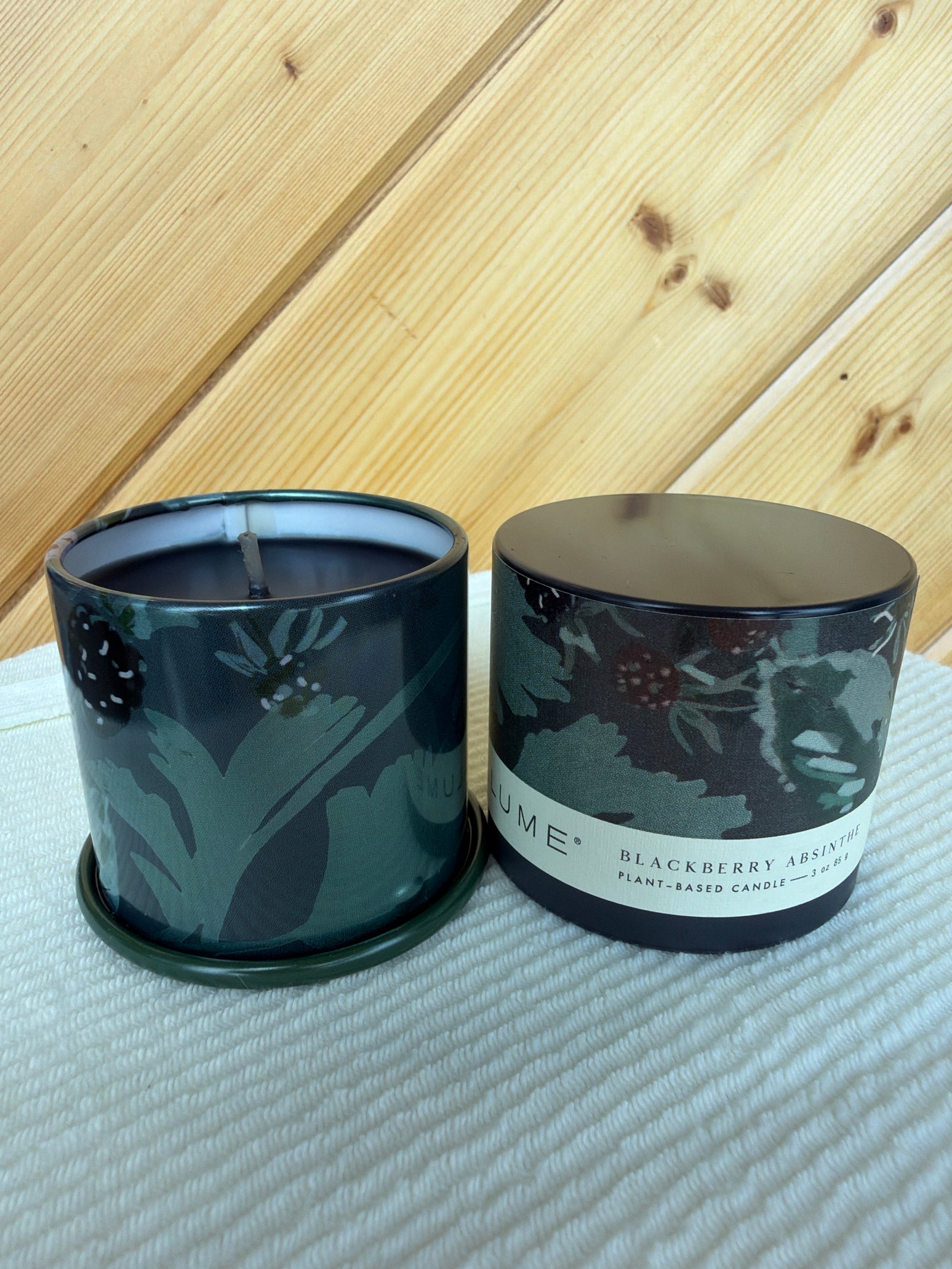 Blackberry Absinthe Tin Candle