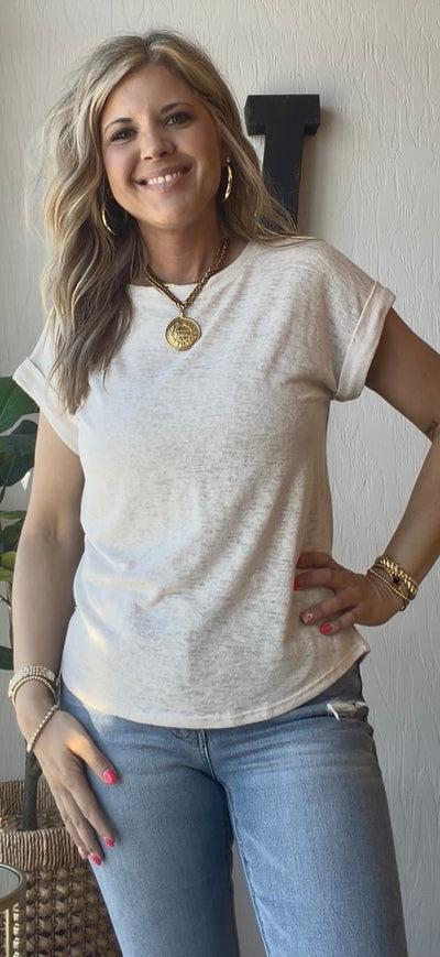 Modern Cuff Tee