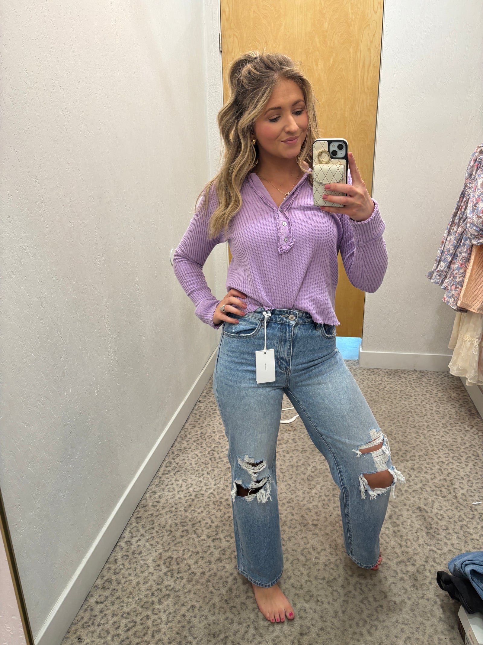 High Rise Ripped Jeans